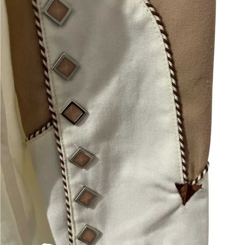 Panhandle Slim Cream and Tan Western Shirt - Picture 8 of 8